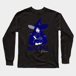 Witchcraft Wonders Explore the Mystical with this Enchanting Witch-themed Tee Long Sleeve T-Shirt